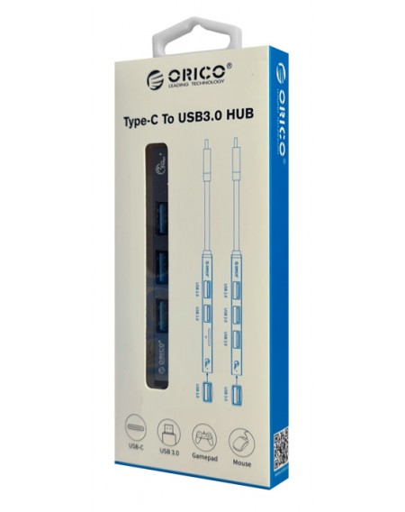 ORICO USB-C hub AH-13, 4x USB ports, γκρι