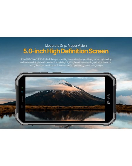 ULEFONE smartphone Armor X6 Pro, 5", 4/32GB, IP68/IP69K, 4000mAh, μαύρο