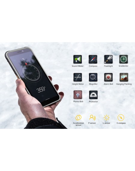 ULEFONE Smartphone Armor X8, IP68/IP69K, 5.7", 4/64GB, 5080mAh, μαύρο