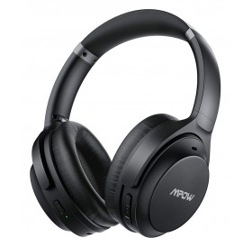 MPOW headphones H12 IPO BH427A, wireless & wired, ANC, BT 5.0, μαύρα