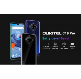 OUKITEL Smartphone C19 Pro, 6.49", 4/64GB, Android 10 Go Edition, μπλε