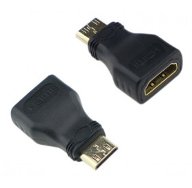 POWERTECH αντάπτορας HDMI Mini αρσενικό σε HDMI θηλυκό CAB-H025, μαύρος