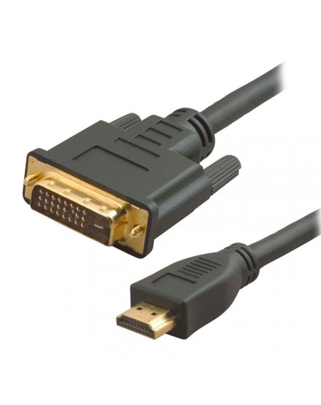 POWERTECH καλώδιο HDMI σε DVI 24+1 CAB-H046, Dual Link, 10m, μαύρο