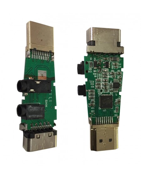 POWERTECH αντάπτορας HDMI 19pin σε VGA CAB-H076, audio jack, USB power