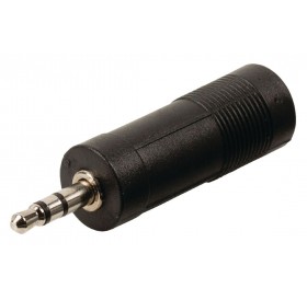 POWERTECH αντάπτορας stereo 3.5mm σε 6.35mm CAB-J022, μαύρος, 5τμχ