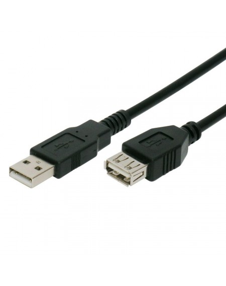 POWERTECH καλώδιο USB 2.0 αρσενικό σε θηλυκό CAB-U013, copper, 5m, μαύρο