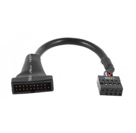POWERTECH καλώδιο USB 2.0 9pin σε USB 3.0 20pin CAB-U046, 0.20m