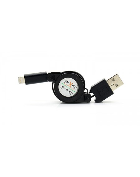 POWERTECH καλώδιο USB σε Lightning CAB-U104, πτυσσόμενο, 0.70m, μαύρο