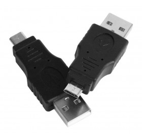 POWERTECH αντάπτορας USB Micro σε USB CAB-U109, nickel, μαύρος