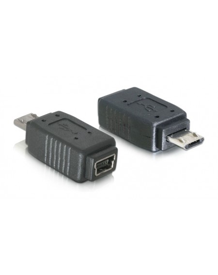 POWERTECH αντάπτορας USB Micro σε USB Mini θηλυκό CAB-U112, μαύρος