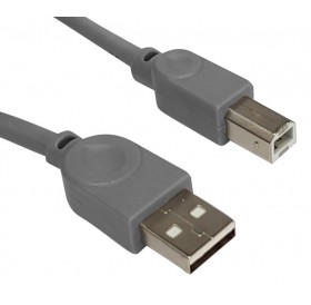 POWERTECH καλώδιο USB 2.0 σε USB Type Β CAB-U144, copper, 1.5m, γκρι