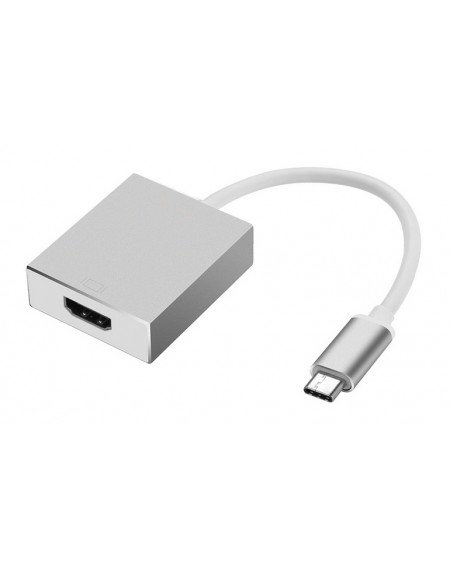POWERTECH αντάπτορας CAB-UC006 USB 3.1 Type-C σε HDMI, λευκό