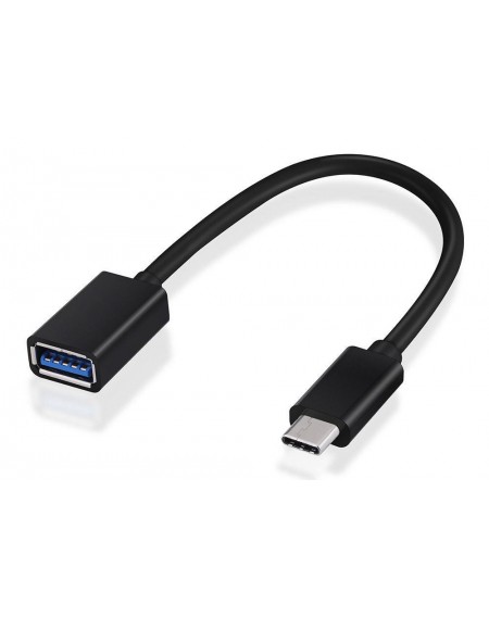 POWERTECH καλώδιο USB-C σε USB 3.1 θηλυκό CAB-UC016, OTG, 0.20m, μαύρο