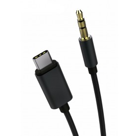 POWERTECH καλώδιο USB-C σε 3.5mm CAB-UC017, 1m, μαύρο