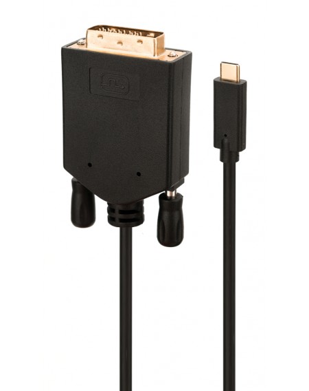 POWERTECH καλώδιο USB Type-C σε DVI CAB-UC050, Full HD, 2m, μαύρο