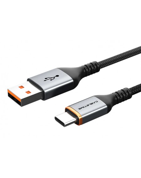 CABLETIME καλώδιο USB σε USB-C CT-AMCM5A, 5A, 1m, μαύρο