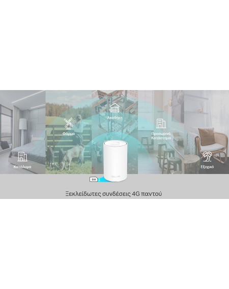 TP-LINK Whole Home Mesh WiFi 6 Deco X20-4G, 4G+ AX1800, Cat6, Ver. 1.0