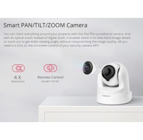 FOSCAM smart IP κάμερα F19926P, Full HD, 2MP, 4x zoom, Wi-Fi, cloud