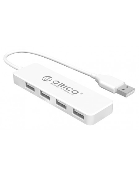 ORICO USB Hub FL01, 4x USB, λευκό