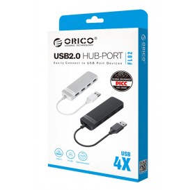 ORICO USB hub FL02, 4x USB ports, λευκό