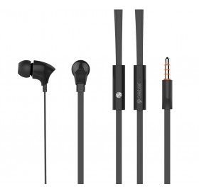 CELEBRAT Earphones με μικρόφωνο G3, on/off, 10mm, 3.5mm, 1.2m, μαύρα