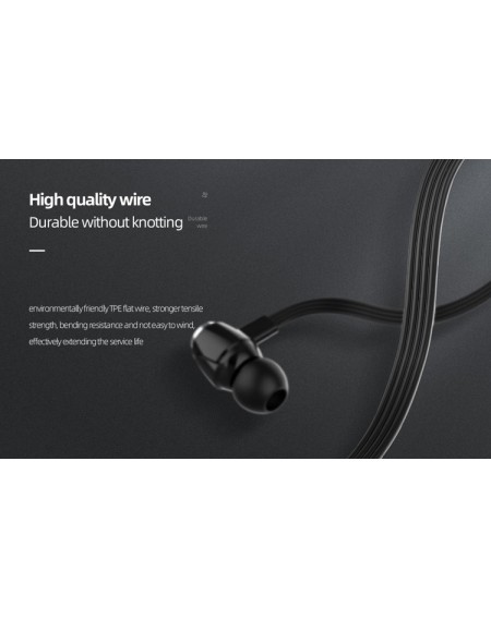 CELEBRAT earphones με μικρόφωνο G9, on/off, 10mm, 3.5mm, 1.2m, μαύρα
