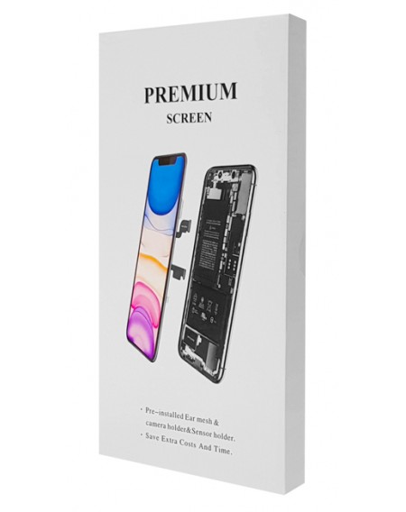 TW INCELL LCD για iPhone 7 Plus, camera-sensor ring, earmesh, λευκή
