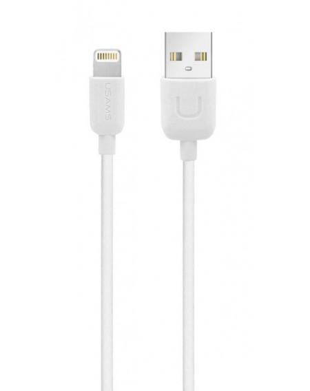 USAMS καλώδιο Lightning σε USB US-SJ097, 2.1A, 1m, λευκό