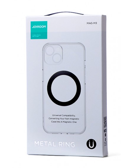 JOYROOM μεταλλικό ring JR-MAG-M3 για θήκες smartphone, μαύρο