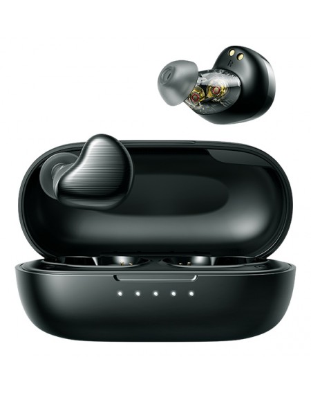 JOYROOM earphones με θήκη φόρτισης JR-TL7, true wireless, μαύρα