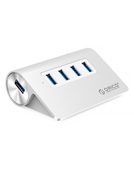 ORICO USB hub M3H4, 4x USB, 5Gbps, ασημί