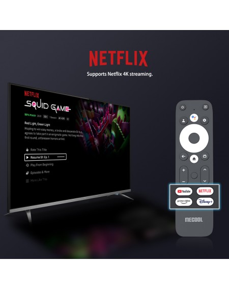 MECOOL TV Stick KD3, Google & Netflix certificate, 4K, WiFi, Android 11