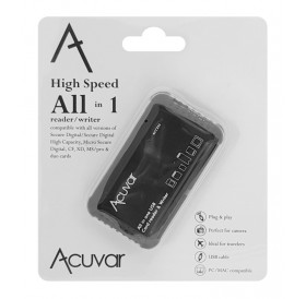 ACUVAR card reader MFALLCR1, SD/SDHC, Micro SD, CF, XD, MS/Pro, Duo Card