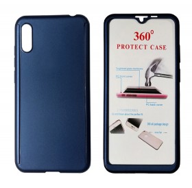 POWERTECH Θήκη Body 360° Tempered Glass, Huawei Y5 2019/Honor 8S, μπλε