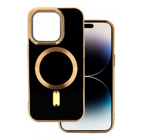 POWERTECH θήκη Beauty Magsafe MOB-1772 iPhone 14 Pro, με μαγνήτες, μαύρη