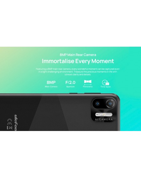 ULEFONE Smartphone Note 6P, 6.1", 2/32GB, Android 11 Go Edition, μωβ