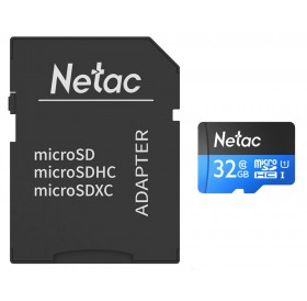 NETAC κάρτα μνήμης MicroSDHC P500 Standard, 32GB, 90MB/s, Class 10