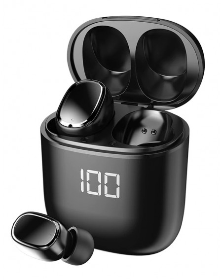 HIFUTURE earphones με θήκη φόρτισης OlymBuds 2, True Wireless, μαύρα