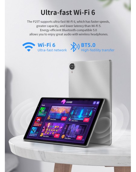 TECLAST tablet P25T, 10.1" HD, 4/64GB, Android 12, γκρι