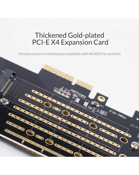 ORICO κάρτα επέκτασης PCI-e x4 σε NVMe M.2 M-key/B-Key PDM2