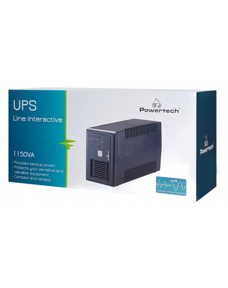 POWERTECH UPS Line Interactive PT-1150LI, 1150VA, 690W