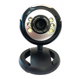 POWERTECH Web Camera PT-509 1.3MP, Plug & Play, μαύρη