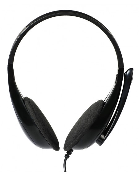 POWERTECH Headphones με μικρόφωνο PT-734 105dB, 40mm, 3.5mm, 1.8m, μαύρο
