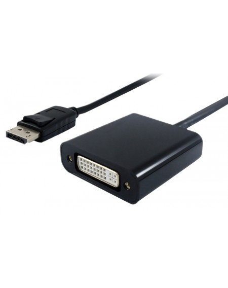 POWERTECH αντάπτορας DisplayPort σε DVI (F) PTH-030, active, 4K2K, μαύρο