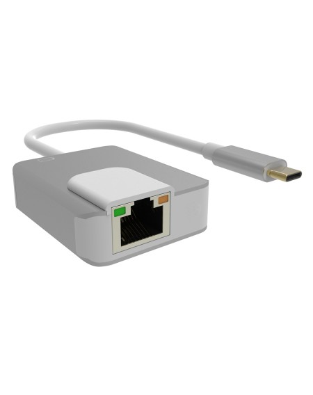 POWERTECH αντάπτορας USB Type-C σε RJ45+PD PTH-056, 10/100/1000M, ασημί