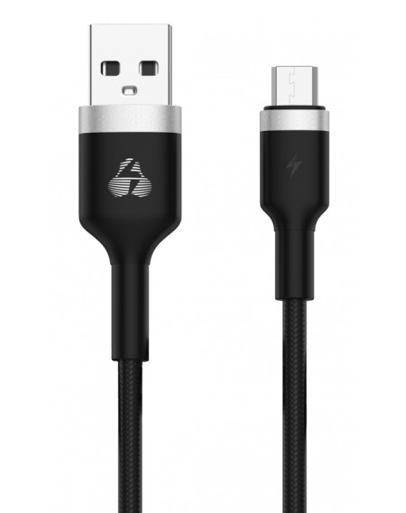 POWERTECH καλώδιο USB σε Micro USB metal PTR-0094, 15W 3A, 1m, μαύρο