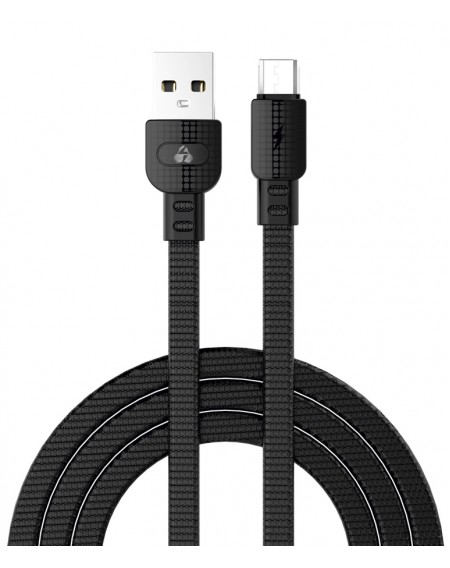 POWERTECH καλώδιο USB σε Micro USB armor PTR-0097, 15W 3A, 1m, μαύρο