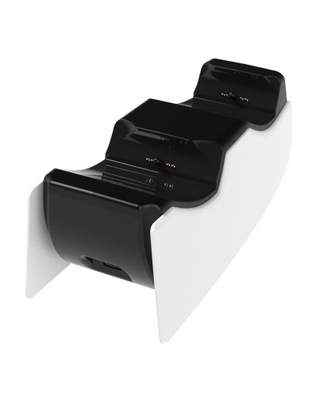 ROAR βάση φόρτισης gamepad RR-0020 για 2x PS5 DualSense, λευκή