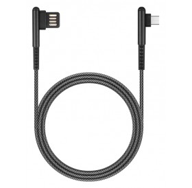 ROCKROSE καλώδιο USB σε Micro USB Janus AM, 2.1A, 1m, μαύρο