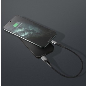 ROCKROSE καλώδιο USB σε Micro USB Diesel AM Mini, 2.4A 12W, 30cm, μαύρο